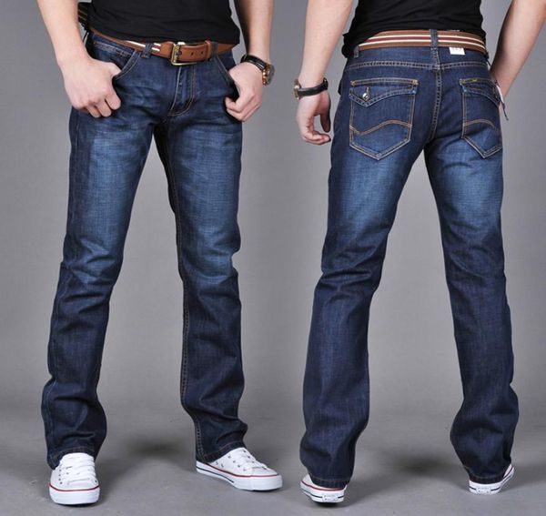 

2020 new skinny mens jeans men brand fashion male casual cotton slim straight elasticity pants loose waist long trousers denim4362801, Blue