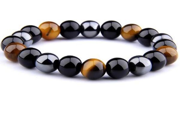 

natural black eye beads bracelets men for magnetic protection women jewelry 20209330288