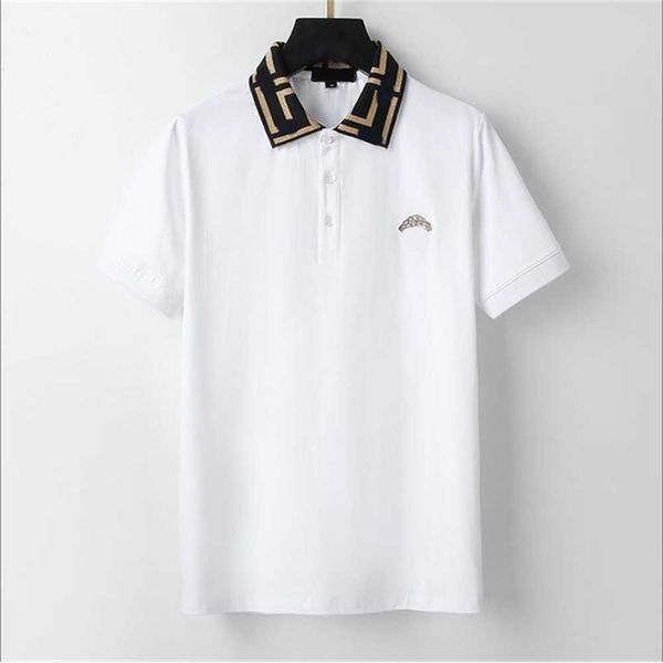 

2022 designer stripe polo shirt t shirts snake polos bee floral mens high street fashion horse luxury t-shirt#85 1u9o, White;black