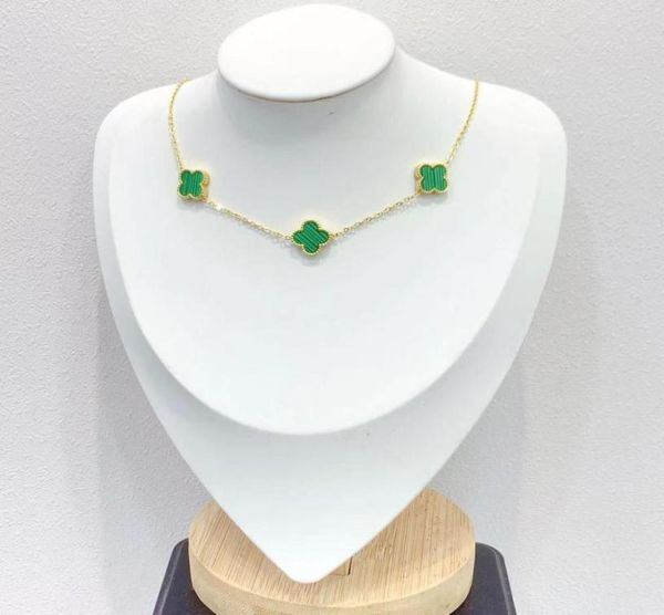 

fashion classic4four leaf clover necklaces pendants motherofpearl stainless steel plated 18k for womengirl valentine039s mo5215675, Silver