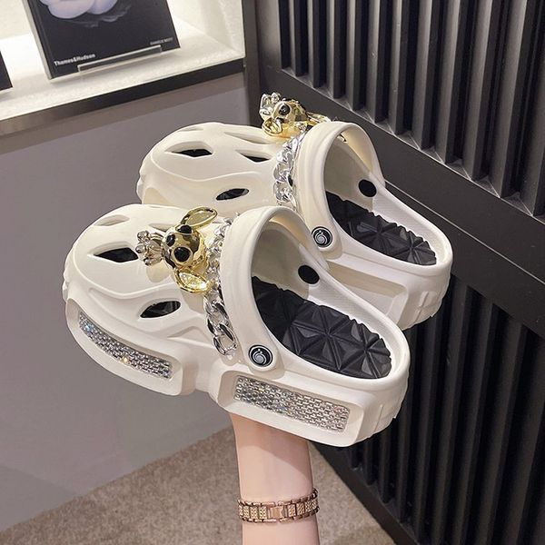 

sandals summer sandals coat hole shoes beach women's slippers 230712, Black