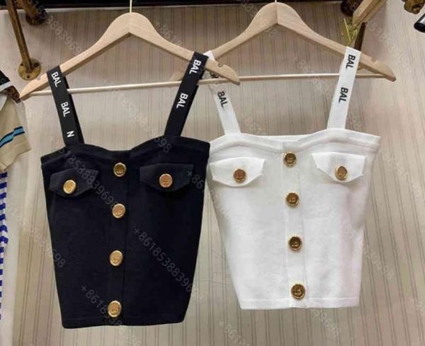 

designer women knit tanks sweater vest shirt slim leggings 12 colors letter logo brand womens luxury apparel casual bottoming shir3647427, Black;white