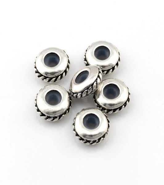 

100pcs alloy bulk shiny ser rubber spacer beads for jewelry making bracelet necklace diy accessories 125mm d577634730, Bronze;silver