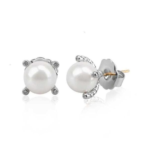 

designer earrings fashion stud pearl women elegant earring studs vintage jewelry accessories wedding jewelry orecchini inlaid imit5278304, Golden;silver
