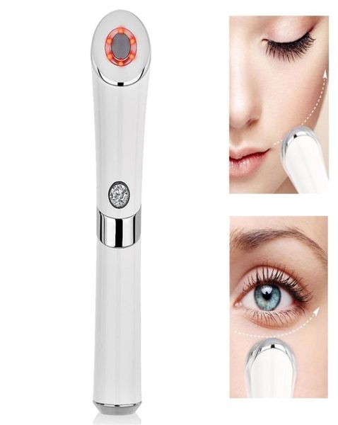 

heated eye massager electric face lifting pen skin tightening anti wrinkle vibration dark circles anti aging device gift c181126019130561