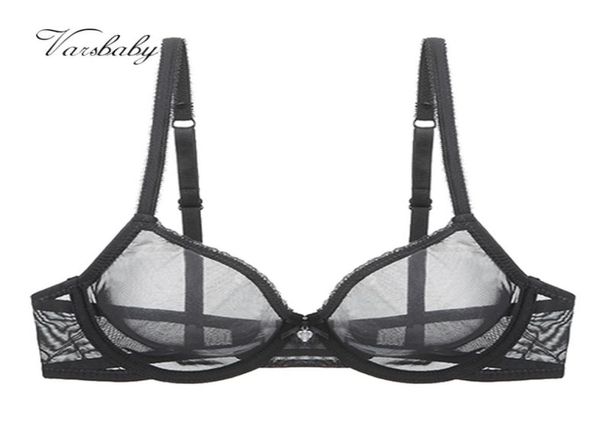 

varsbaby unlined solid lingerie bow ultrathin yarn underwear breathable plus size cde cup bras 21111943746852009573, Red;black