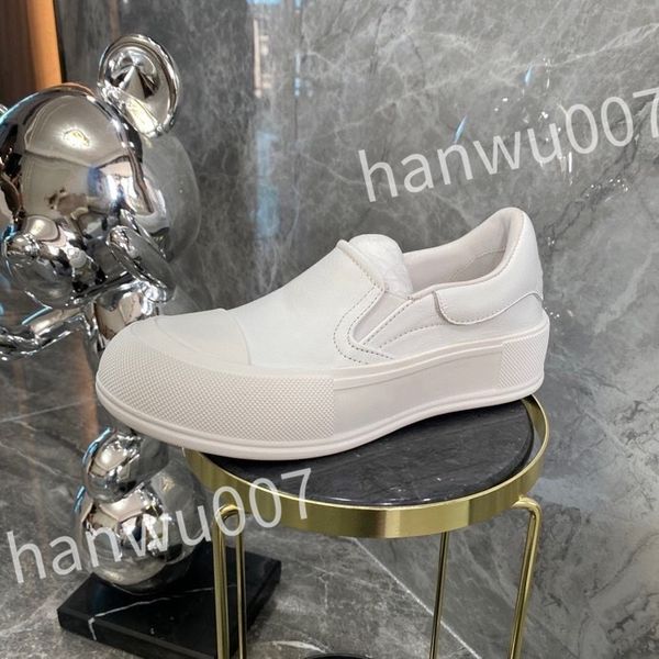 

new casual shoes designer leather lace up men fashion platform sneakers white black mens womens size 35-46 xsd230417