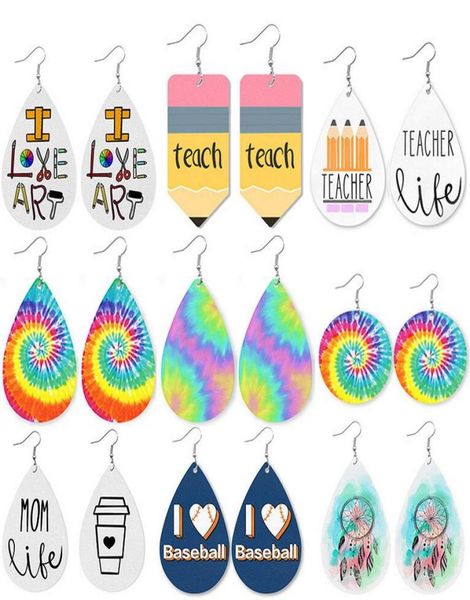 

new design leather earrings math teacher pencil water drop earrings fashion jewelry graduation season gifts whole8735248, Silver