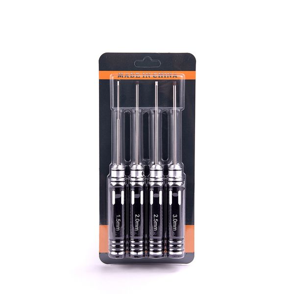 

rc hex driver set - 4pcs hex allen screwdriver kit 1.5mm 2.0mm 2.5mm 3.0mm key driver repair tools for rc car traxxas helicopter