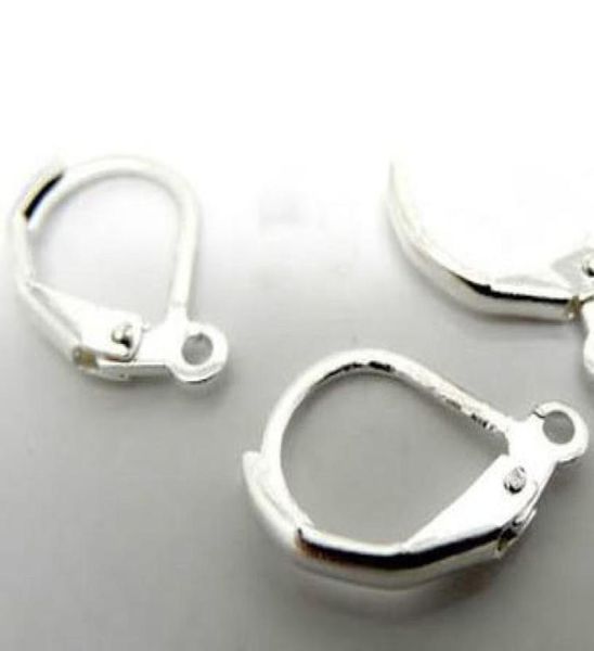 

sell 16x11mm 300pcslot silver plated ear wire hooks nickel jewelry findings components diy4464616