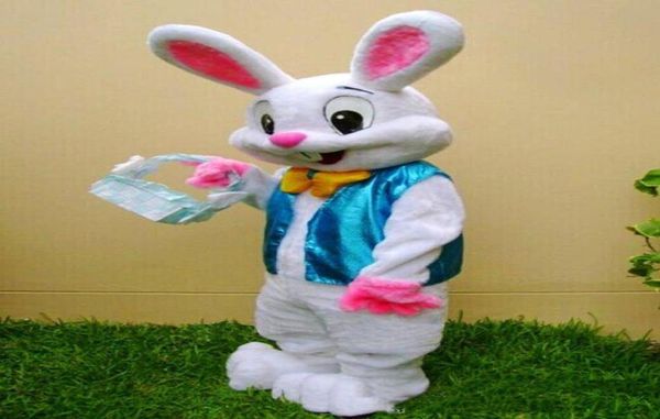 

2019 factory professional easter bunny mascot costume bugs rabbit hare fancy dress cartoon suit6711447, Red;yellow