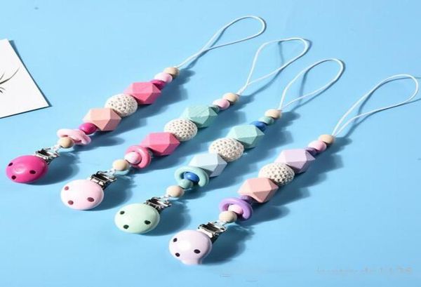 

baby pacifier holders newborn pacifier clips prevent falling infant cartoon gutta percha clips for baby feeding4565298