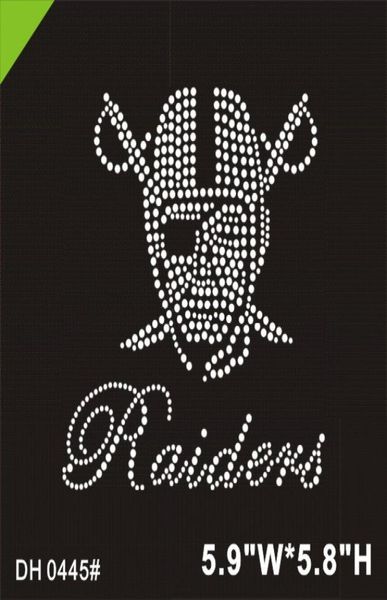 

freight sports team oakland rhinestone iron on transfer diy dh04454575485, Black