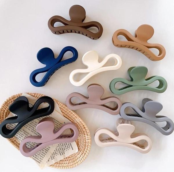 

hair claw clip women solid color plastic large hair clamps chic hair accessories headwear gift2698634, Slivery;golden