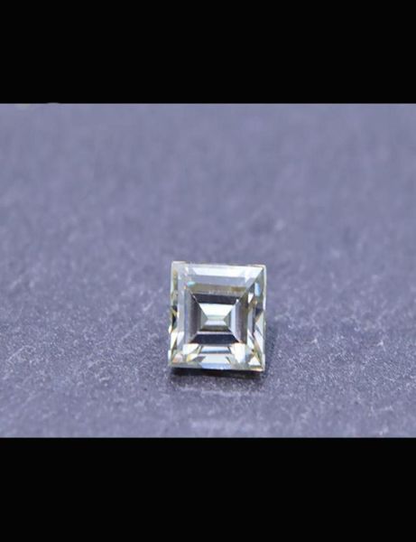 

05ct35mm rectangular cut lab diamond moissanite stone df color vvs clarity perfect 3ex cut synthetic certified diamond test p1665827, Black