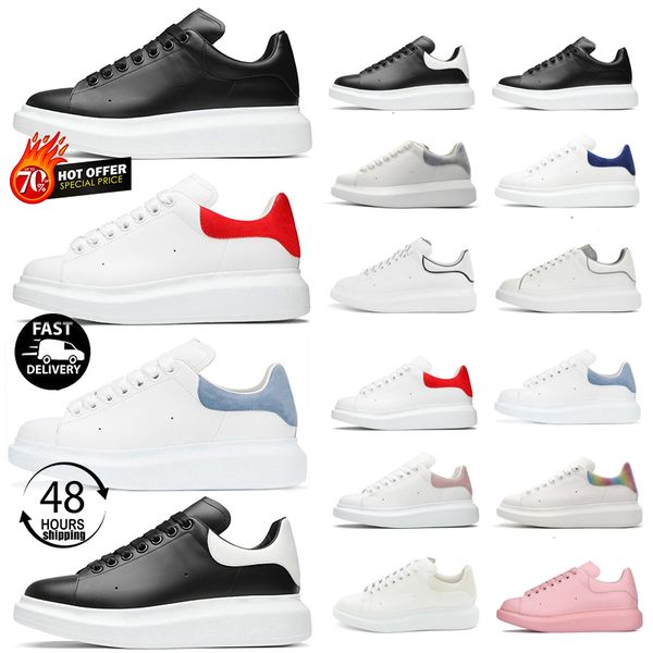 

2023 new fashion designer oversized casual shoes white black leather luxury velvet suede espadrilles trainers blue flats lace up platform so