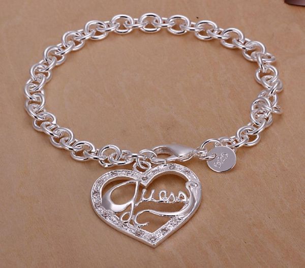 

whole 925 sterling silver plated lobster charm bracelets lknspch2252033869, Black