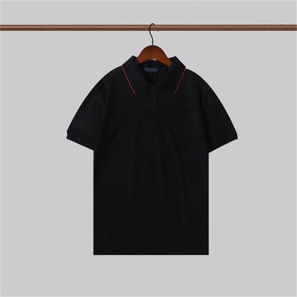 

mens designer polo shirts classic print embroidery casual business style summer short sleeve f1e0, White;black