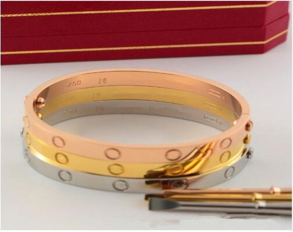 

316l stainless steel fashion lover039s bracelet brand jewelry love bracelet bangle size 16 21cm men women carter screwdriver b8257866, Black