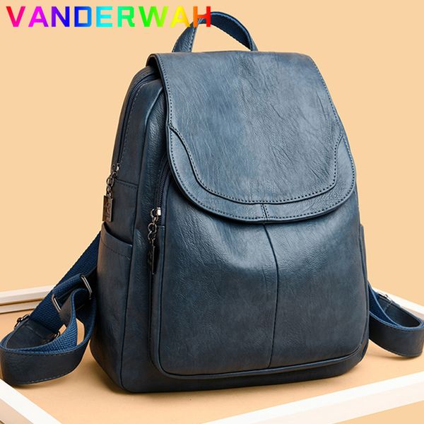 

evening bags genuine women leather backpack fashion female shoulder bag sac a dos ladies bagpack mochilas school for teenage girls 2023 2307