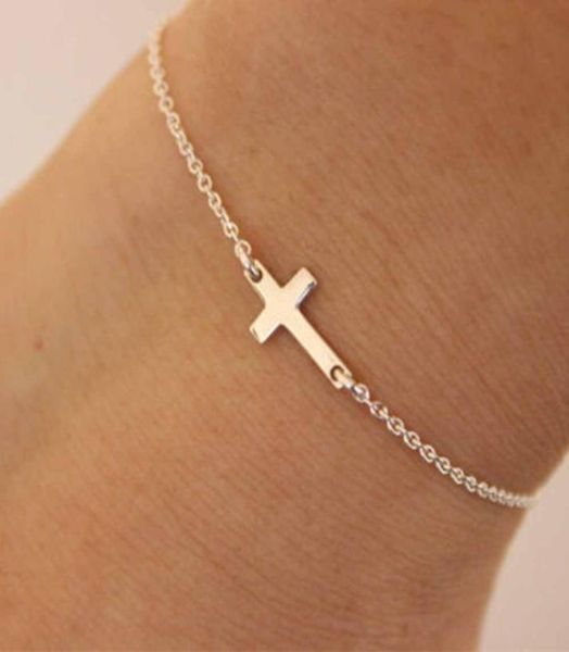

2018 charm cross cross chain bracelet fashion jewelry pulseras mujer women039s bracelet8146570, Black