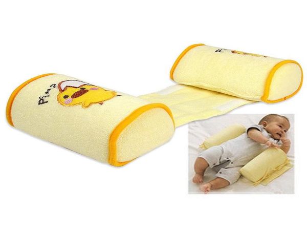 

comfortable cotton anti roll pillows lovely baby toddler safe cartoon sleep head positioner antirollover for baby bed7302211