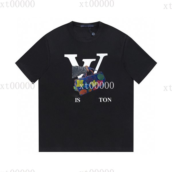 

22ss designer letter printed t shirts tee fashion sweatshirt high street short sleeve summer casual t-shirt breathable men women crew neck t, Black;brown