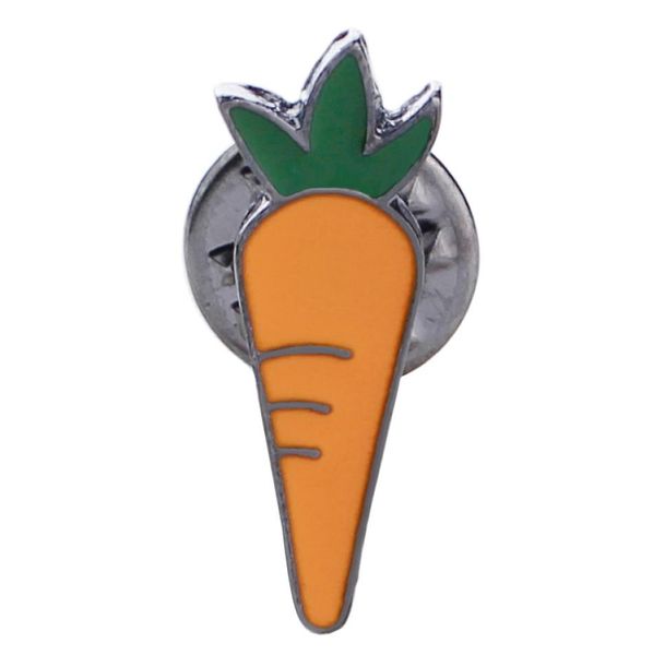 

lovely vegetables carrot brooch enamel pin for women kid bags badge fashion button pins denim jacket pins jewelry1262817, Gray