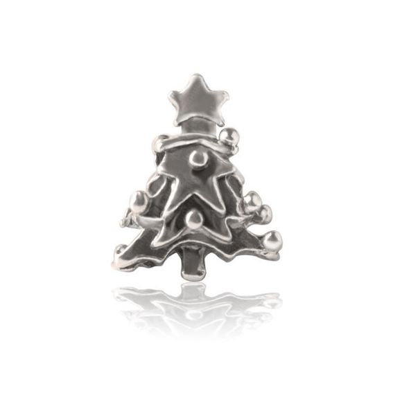 

christmas tree alloy charm bead fashion women jewelry stunning design european style for pandora bracelet necklace8358687, Bronze;silver