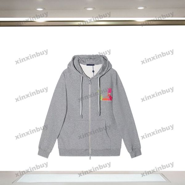 

xinxinbuy men women designer sweatshirt hoodie letter embroidery 1854 sweater blue black gray xs-l, Black;brown