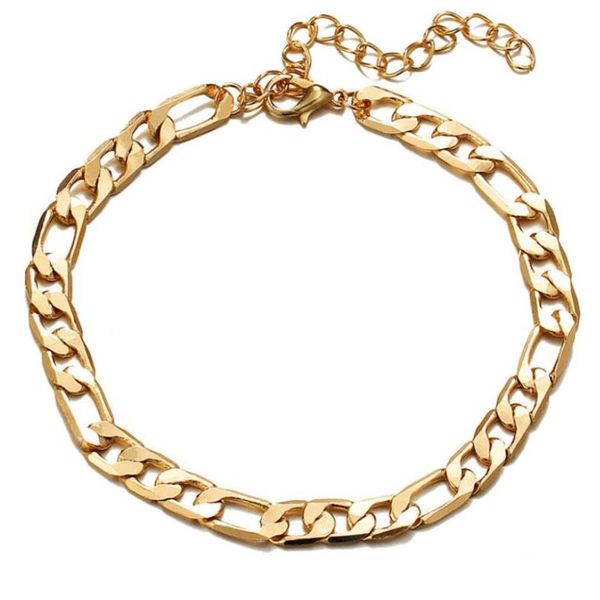 

color figaro link chain anklet for women men ankle bracelet fashion beach accessories foot jewelry ps12117673140, Red;blue
