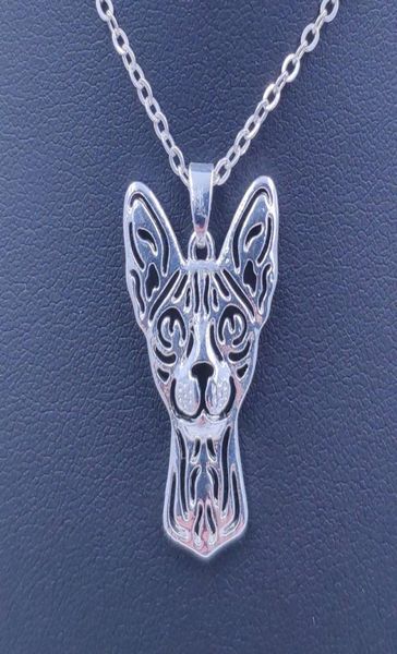 

2019 cute sphynx cat pendant necklace gold silver plated jewelry gift for women male female girls ladies punk christmas nt0015138351