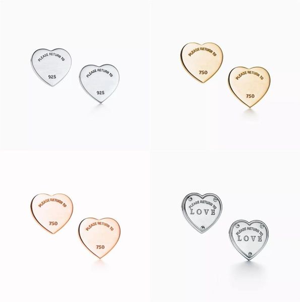 

t designer open heart stud earrings charm love earrings 925 sterlling silver 18k gold plated jewelry fashion classic luxury brand 3485985, Golden