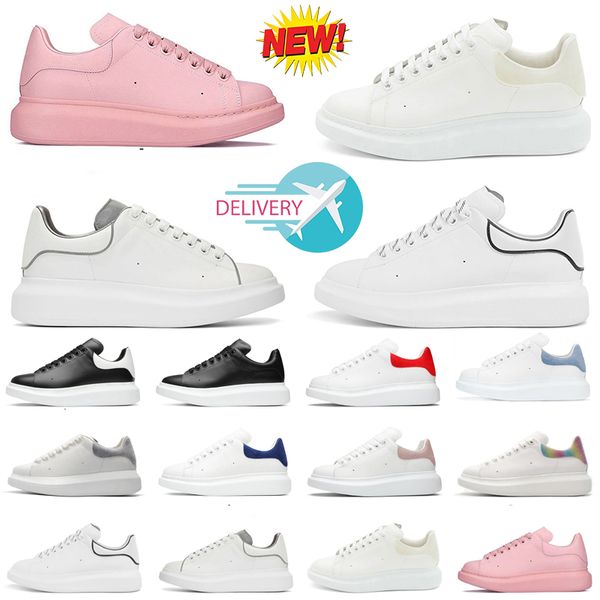 

designers oversized sports casual shoes white black suede leather trainer men women flats lace up platform mc mens outdoor sneakers s69
