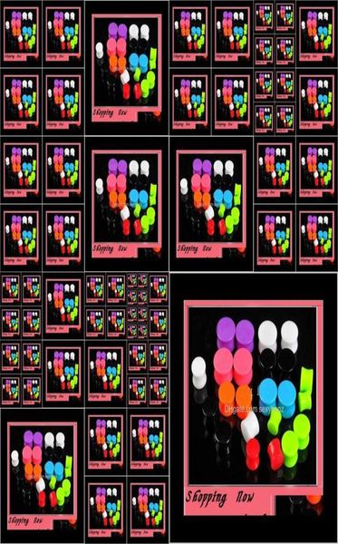 

plugs tunnels mix 312mm 7 color 50pcslot body jewelry acrylic solid expander ear plug flesh tunnel pierce znti09698126, Silver