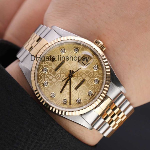 

luxury designer women watch men's watch log type computer face rear mounted diamond automatic watch men's watch movement luminous, Slivery;golden