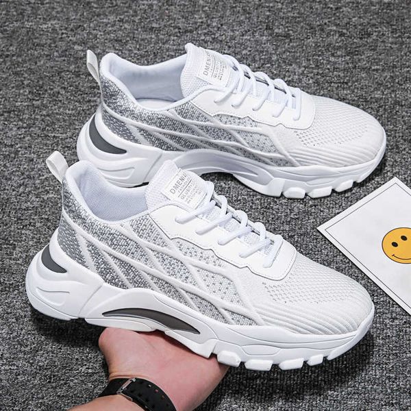 

men breathable mesh sneakers casual running shoes white black red fashion youth sports trainers size 39-44