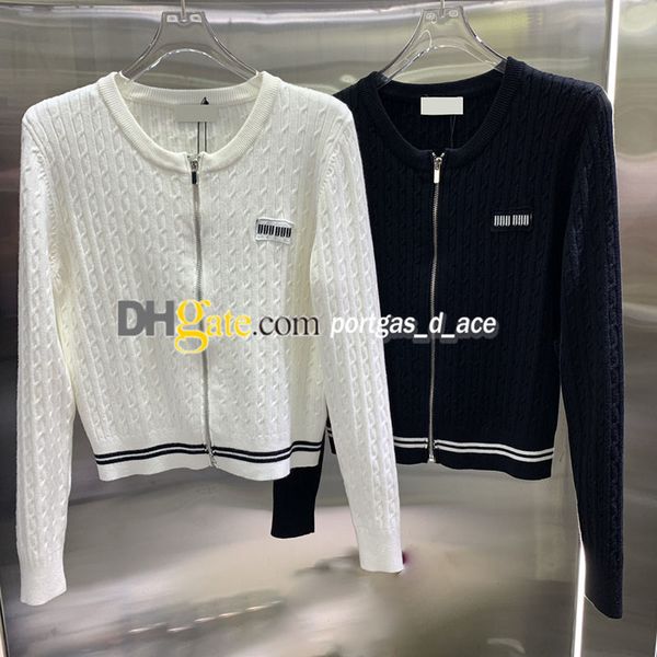 

knitted cardigan jacket women t shirts long sleeve jackets contrast color sweater woman knitted shirt, Black