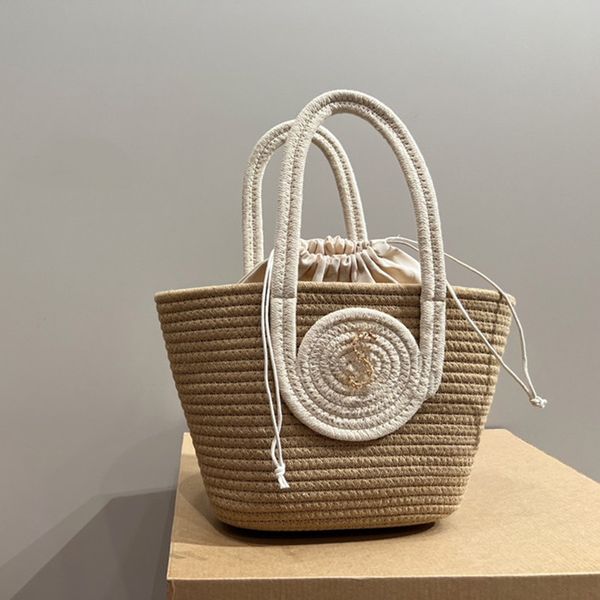 

classic handbag beach bag womens knitted tote basket bag clutch wove contton small shopping designer fashion crossbody shoulder bags