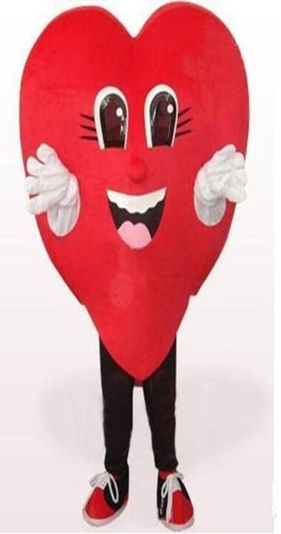 

factory direct love red heart mascot costume halloween wedding party red heart cartoon costume fancy dress children siz5141916, Red;yellow