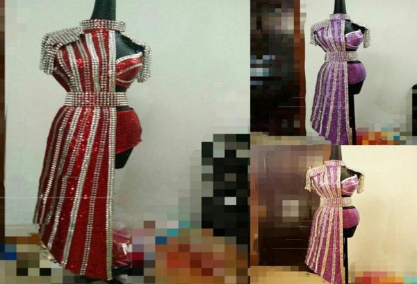 

stage wear nightclub dj gogo costume shining rhines bodysuit women singer jazz dance clothes performance outfits xs2883stage6945729, Black;red