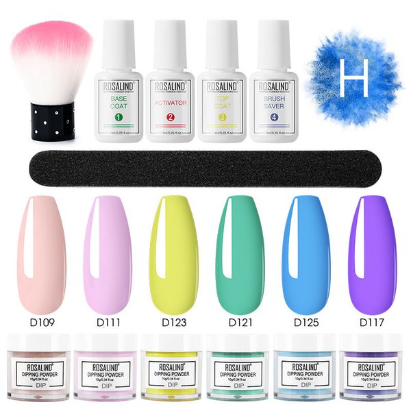 

acrylic powders liquids rosalind nail dipping powder kits art decorative esmalte semi permanent resin glitter crystal base coat sets 230712, Silver;gold