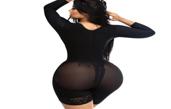 

women039s shapers women thin waist bulifter corset open chest long sleeve shorts shapewear posrative skims fa1499629, Black;white
