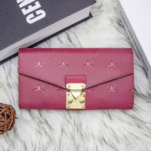 

mirror quality long women wallet card holder organizer wallets bag fashionable passport holders key pouch men square wristlets keychain card, Red;black