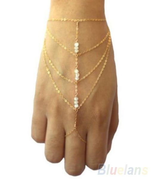 

new multi celebrity fashion chain tassel bracelet chain slave finger gold hand harness bracelets and short bangels4914328, Golden;silver