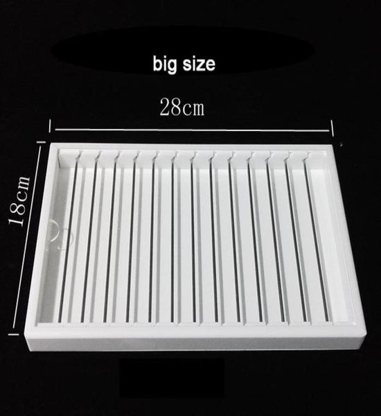 

acrylic diy finding tray european big hole beads display bracelet beads storage case organizer 2 size for choice3189119, Black