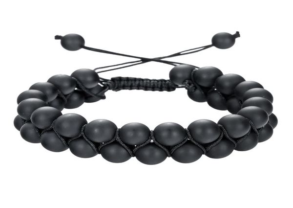 

bead chakra bracelet 7 chakras healing crystals strand bracelets yoga stone beads meditation relax anxiety bangle for womens mens4498360, Black