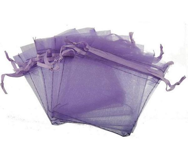 

jewelry display pouches packaging beads handcraft gift jewelery bags show drawstring lucency rec organza candy black blue 7*9cm 300pcs946669, Pink;blue