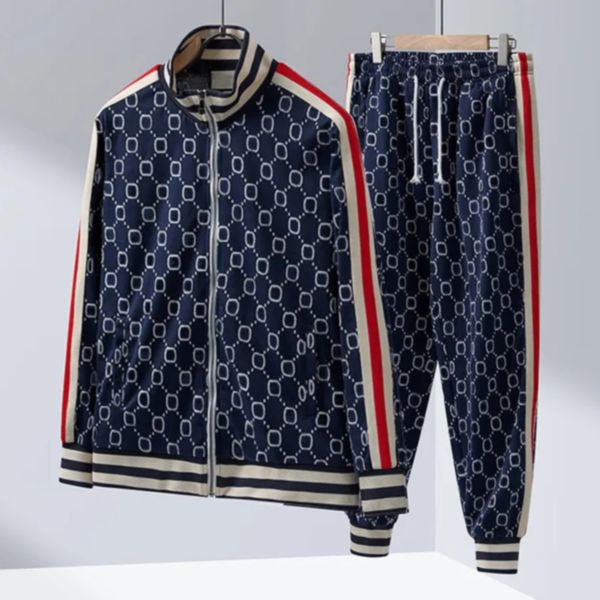 

mens sportswear tracksuit sets letter printed designer cotton long sleeves tracksuits fashion casual sweat suits jogging sports set men trac, Gray