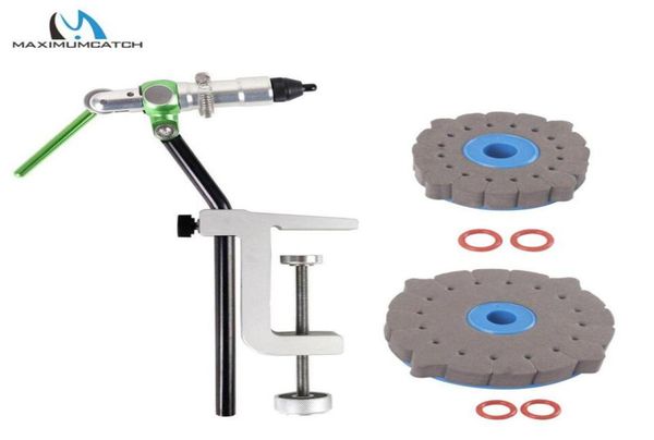 

maximumcatch new iron rotary vice tvc with heavy duty base fly tying vise49575215289089